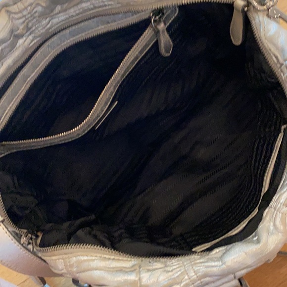 Silver Metallic Prada Handbag - Picture 7 of 9